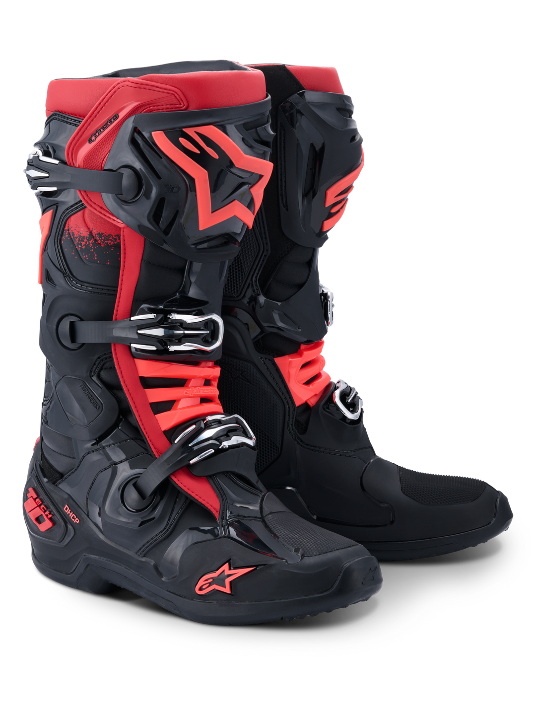 TECH 10 BOOTS - Black/Red