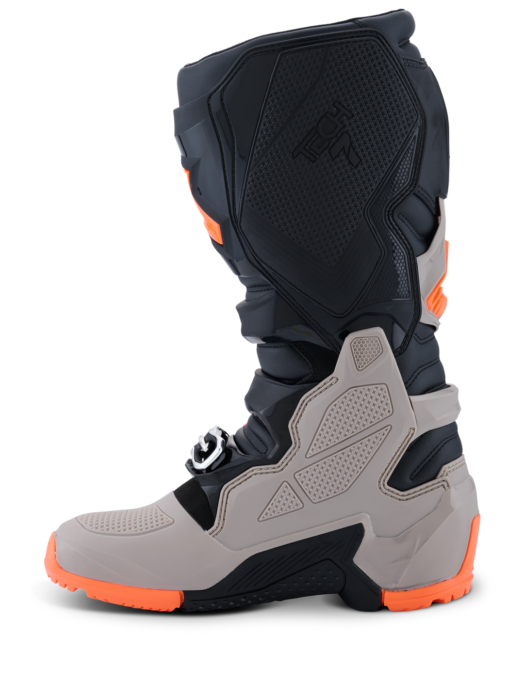 TECH 7 ENDURO BOOTS - BLACK/WARM GRAY/ORANGE FLUOD