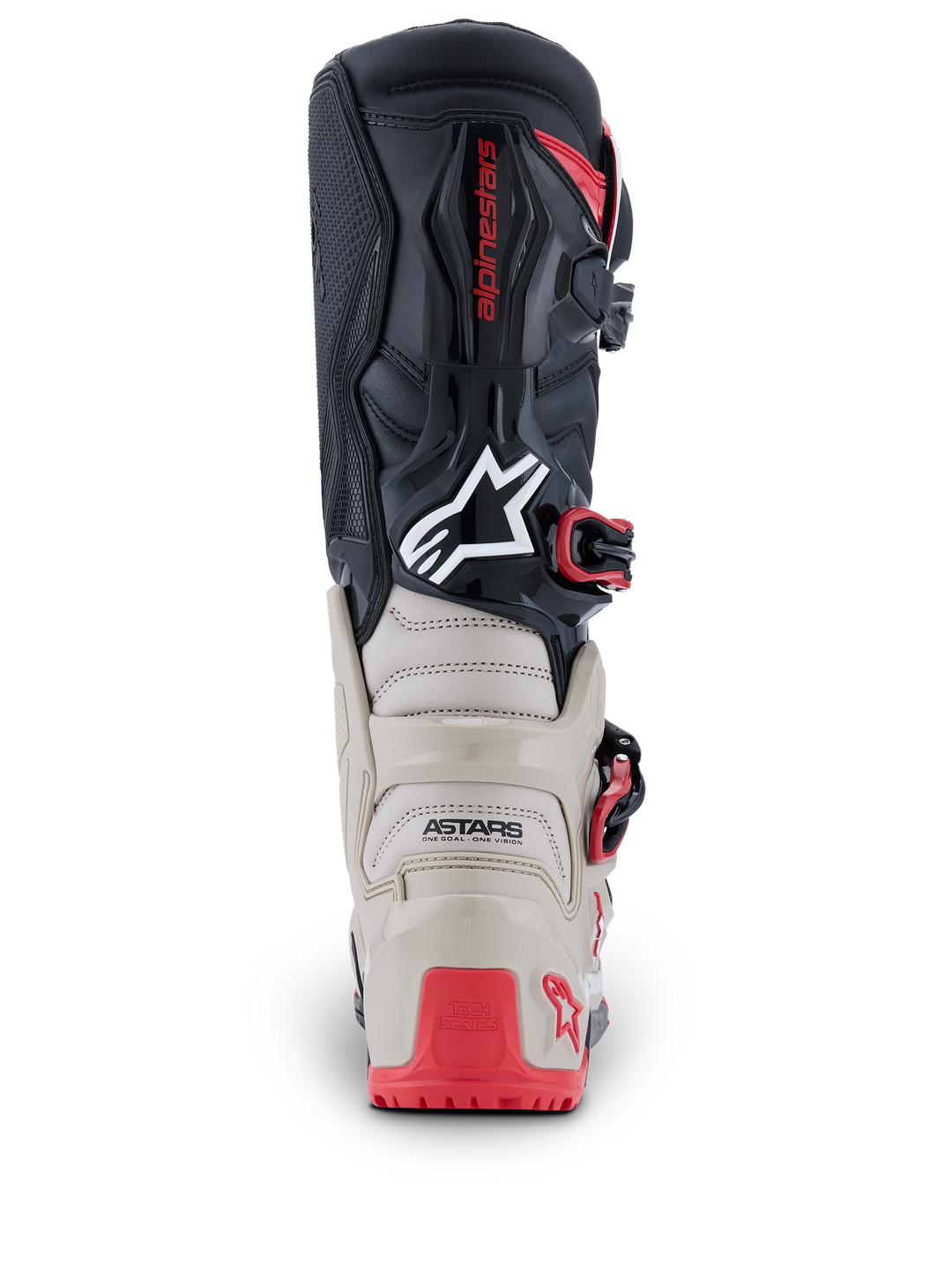 TECH 7 ENDURO BOOTS - BLACK/LIGHT GRAY/BRIGHT RED