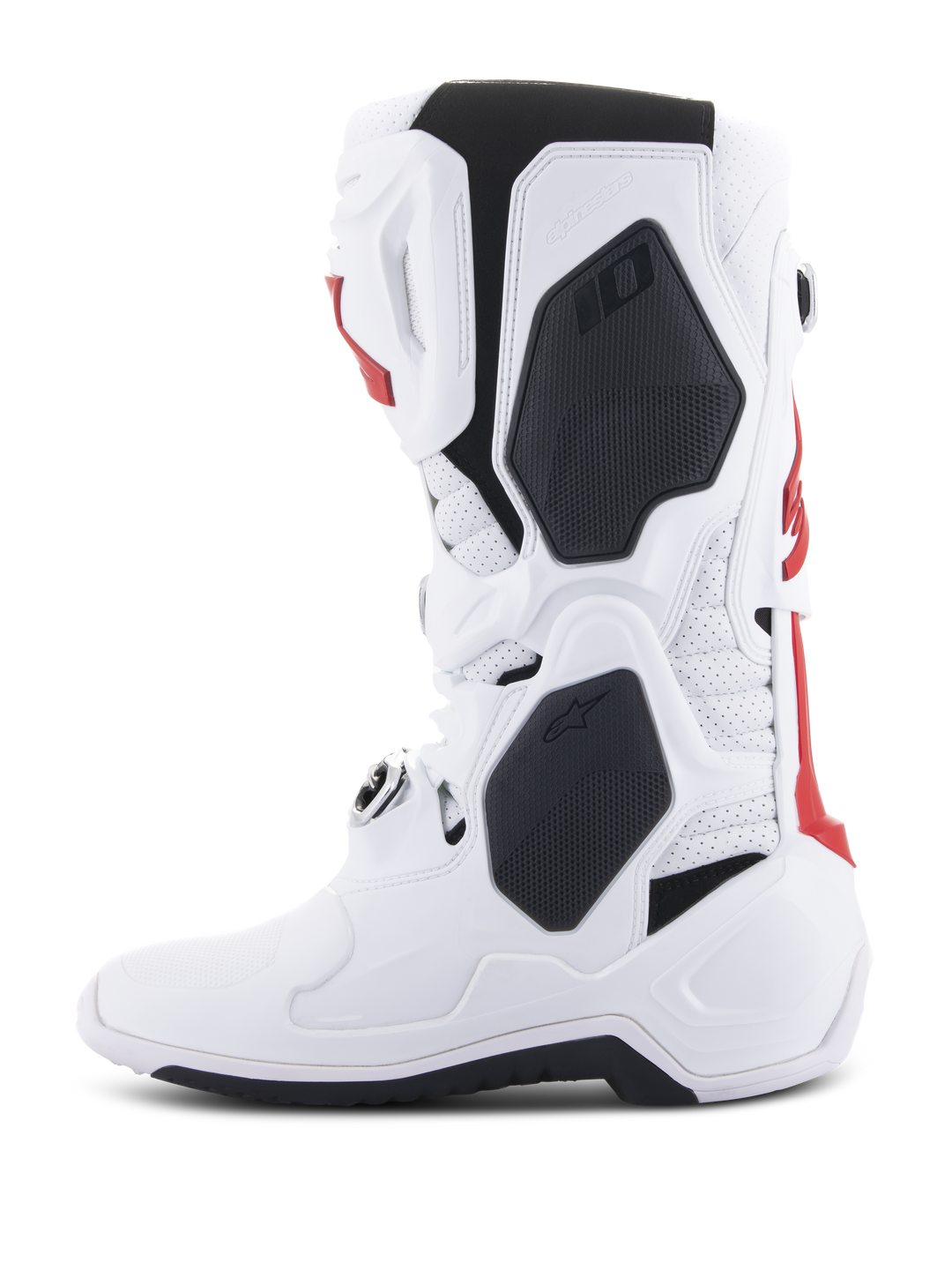 TECH 10 SUPERVENTED BOOTS - WHITE/BRIGHT RED