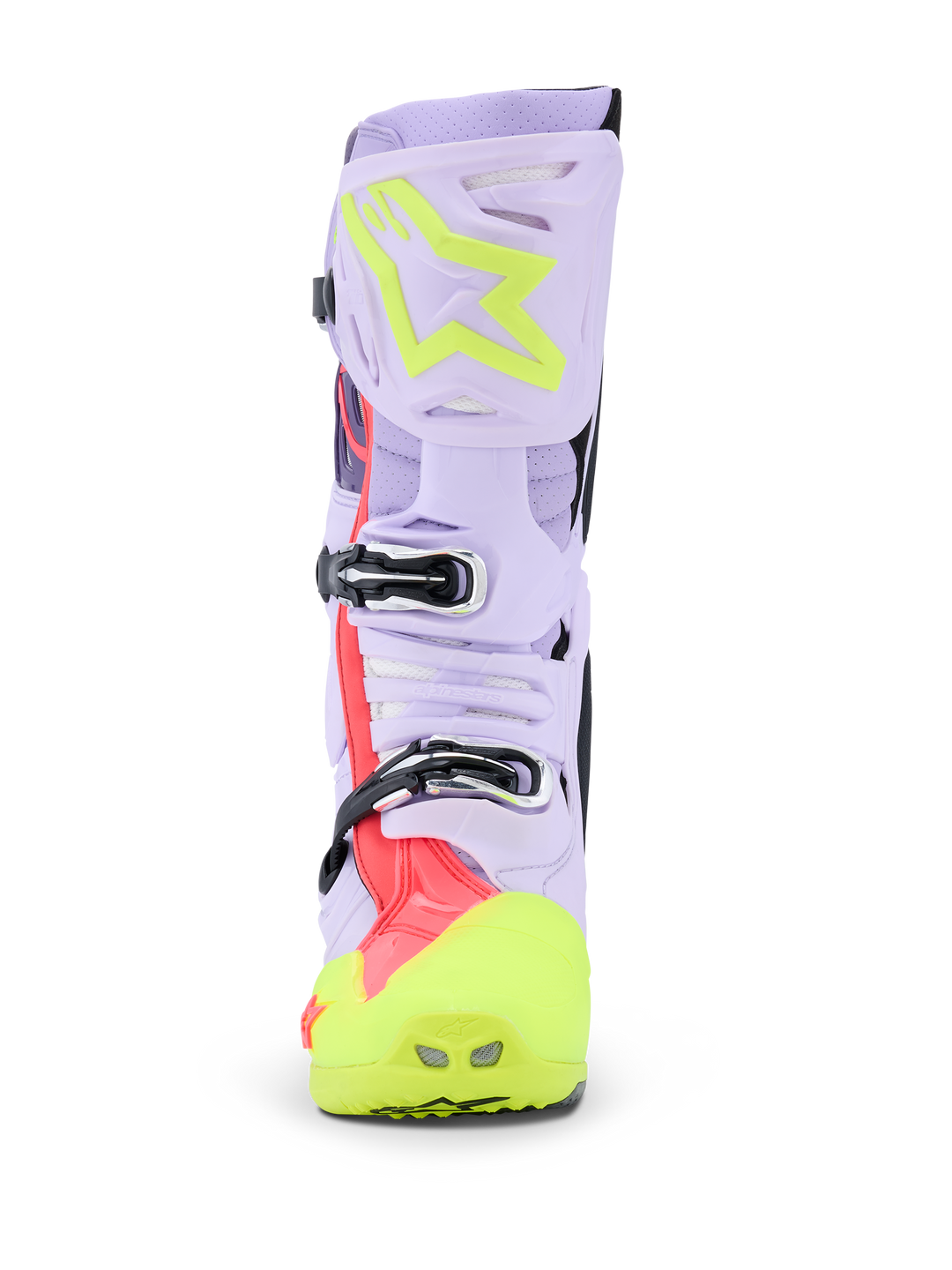 TECH 10 SUPERVENTED BOOTS - PURPLE/YELLOW FLUO/DIVA PINK