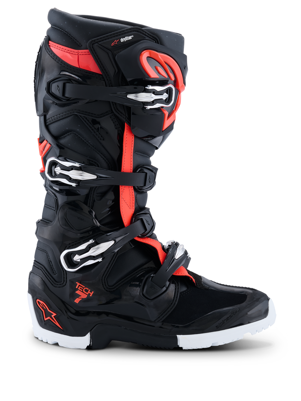 TECH 7 ENDURO DRYSTAR BOOTS - Black/Red FLUO/WHITE Alpinestars motocross kit