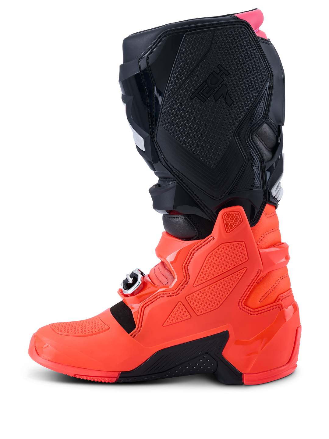 TECH 7 BOOTS - BLACK/RED FLUO/PINK FLUO