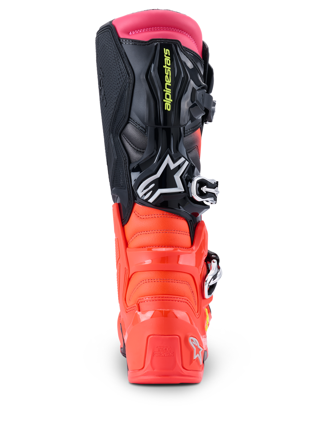 TECH 7 BOOTS - BLACK/RED FLUO/PINK FLUO