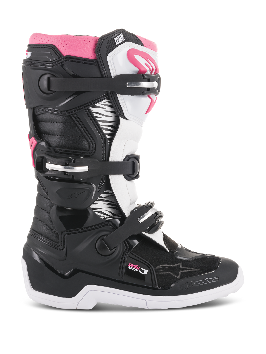 STELLA TECH 3 BOOTS - BLACK/WHITE/PINK
