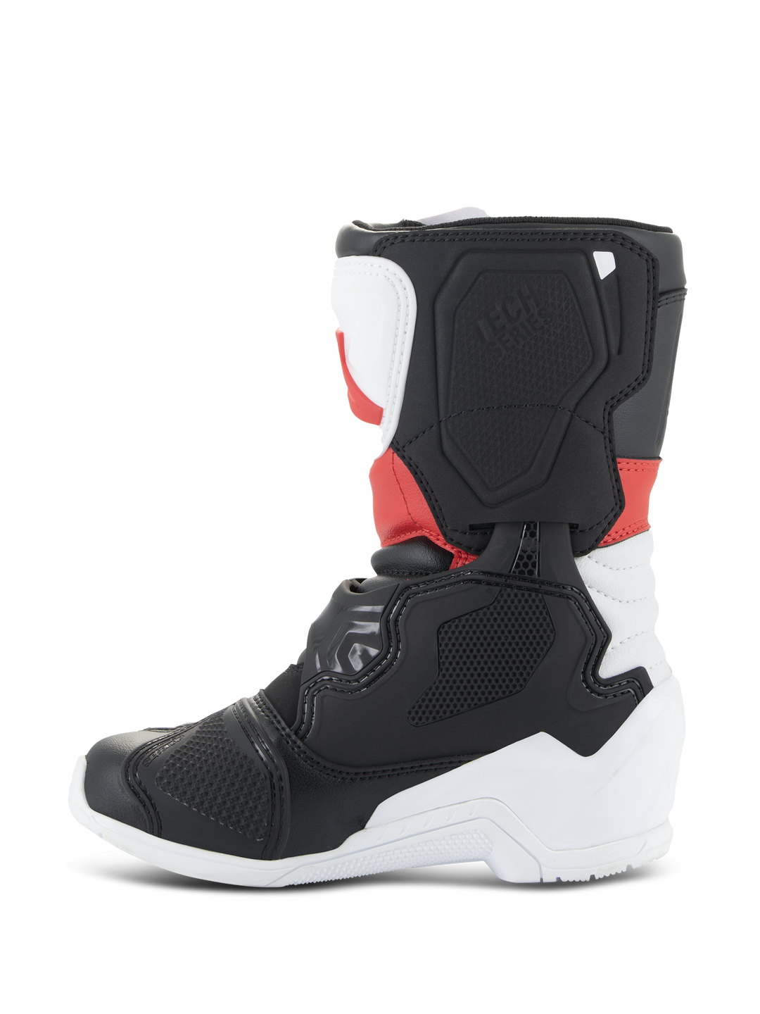 TECH 3S KIDS BOOTS - WHITE/BLACK/BRIGHT RED