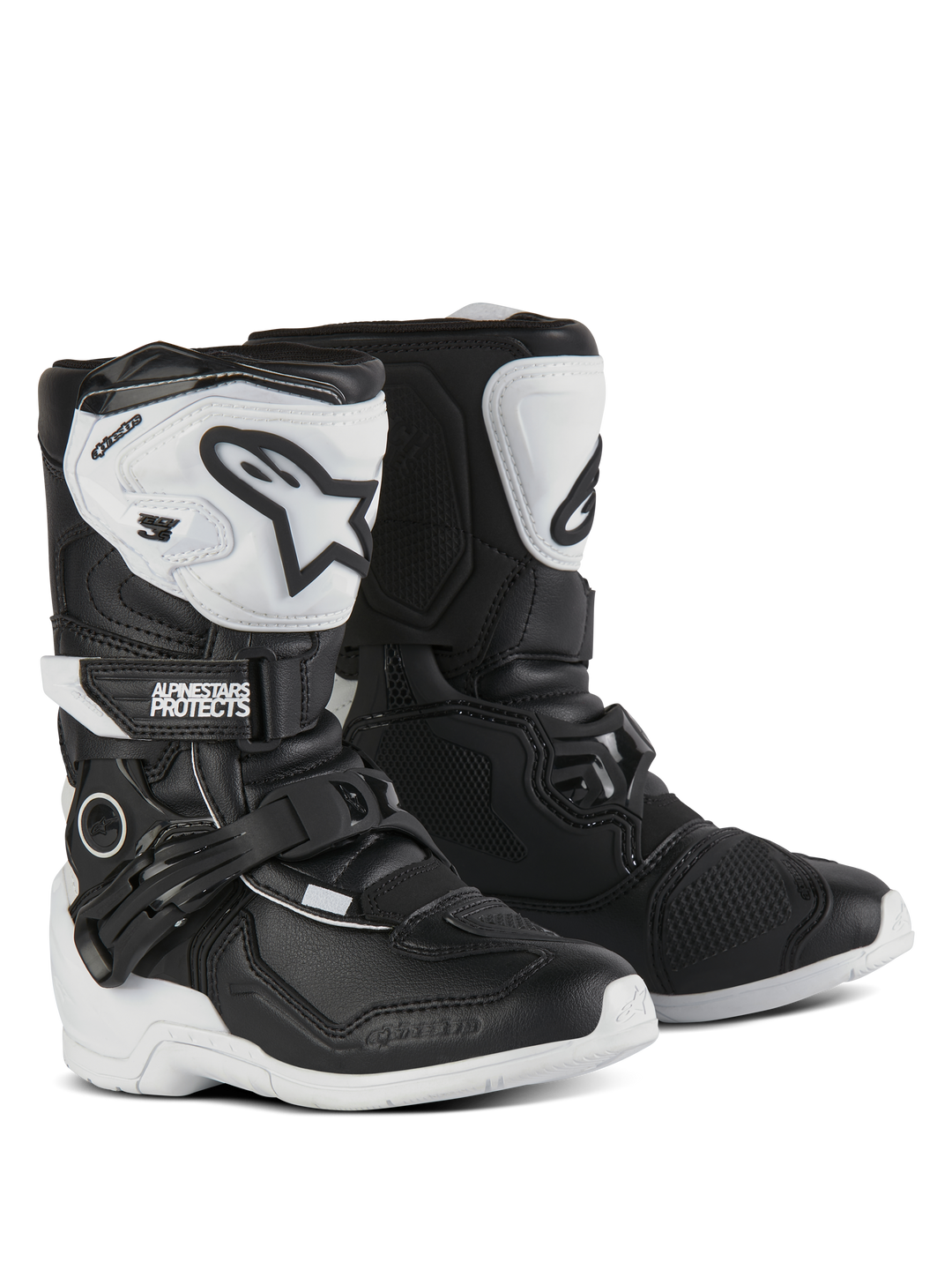 TECH 3S KIDS BOOTS - WHITE/BLACK