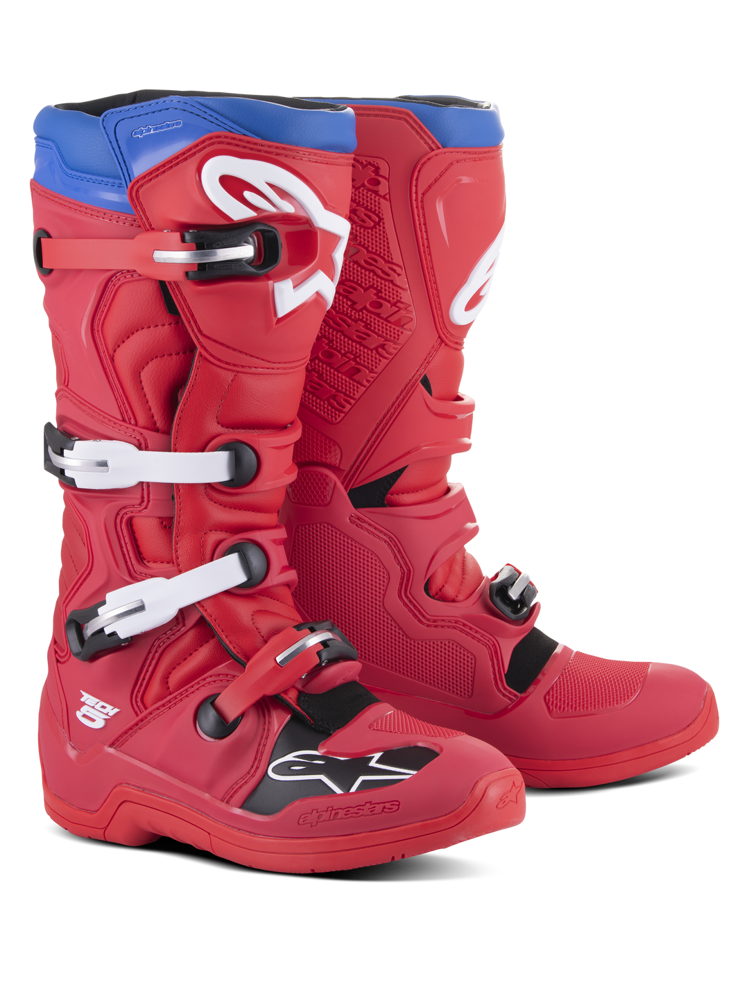 TECH 5 BOOTS - BRIGHT RED/DARK RED/ALPINE BLU
