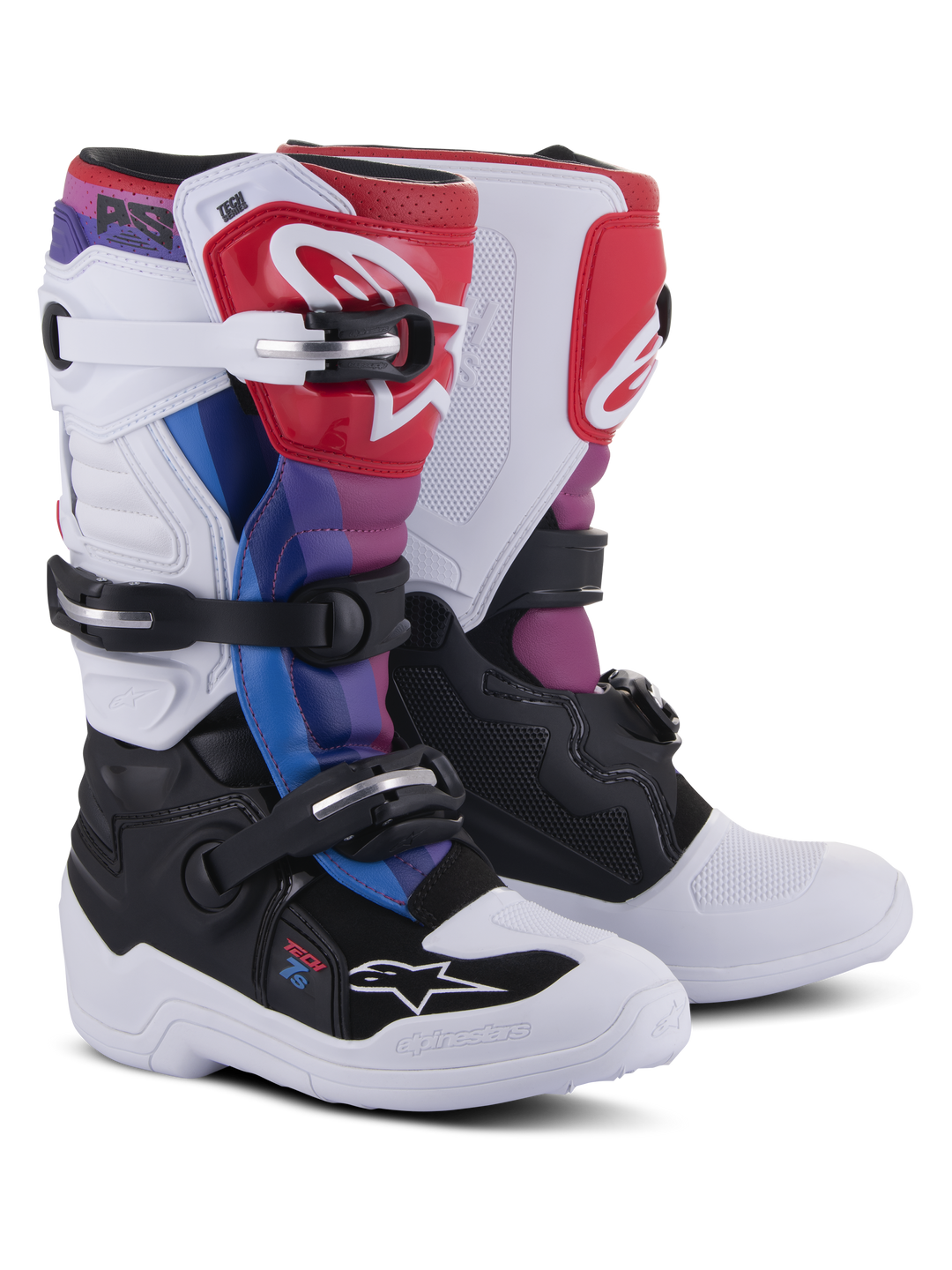 TECH 7 S BOOTS - WHITE/BLACK/RAINBOW