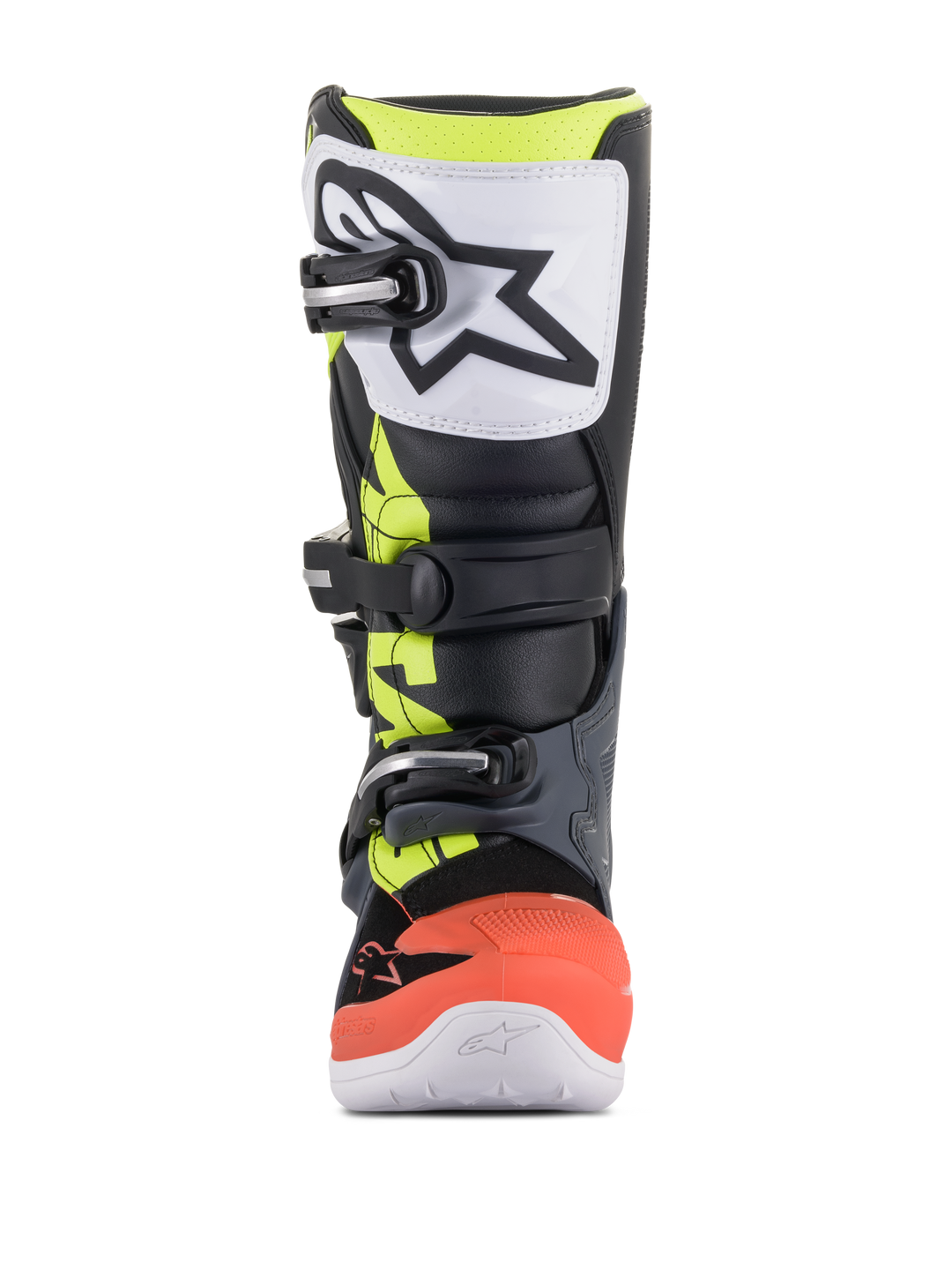 TECH 7 S BOOTS - DARK GRAY/RED FLUO/YELLOW FLUO
