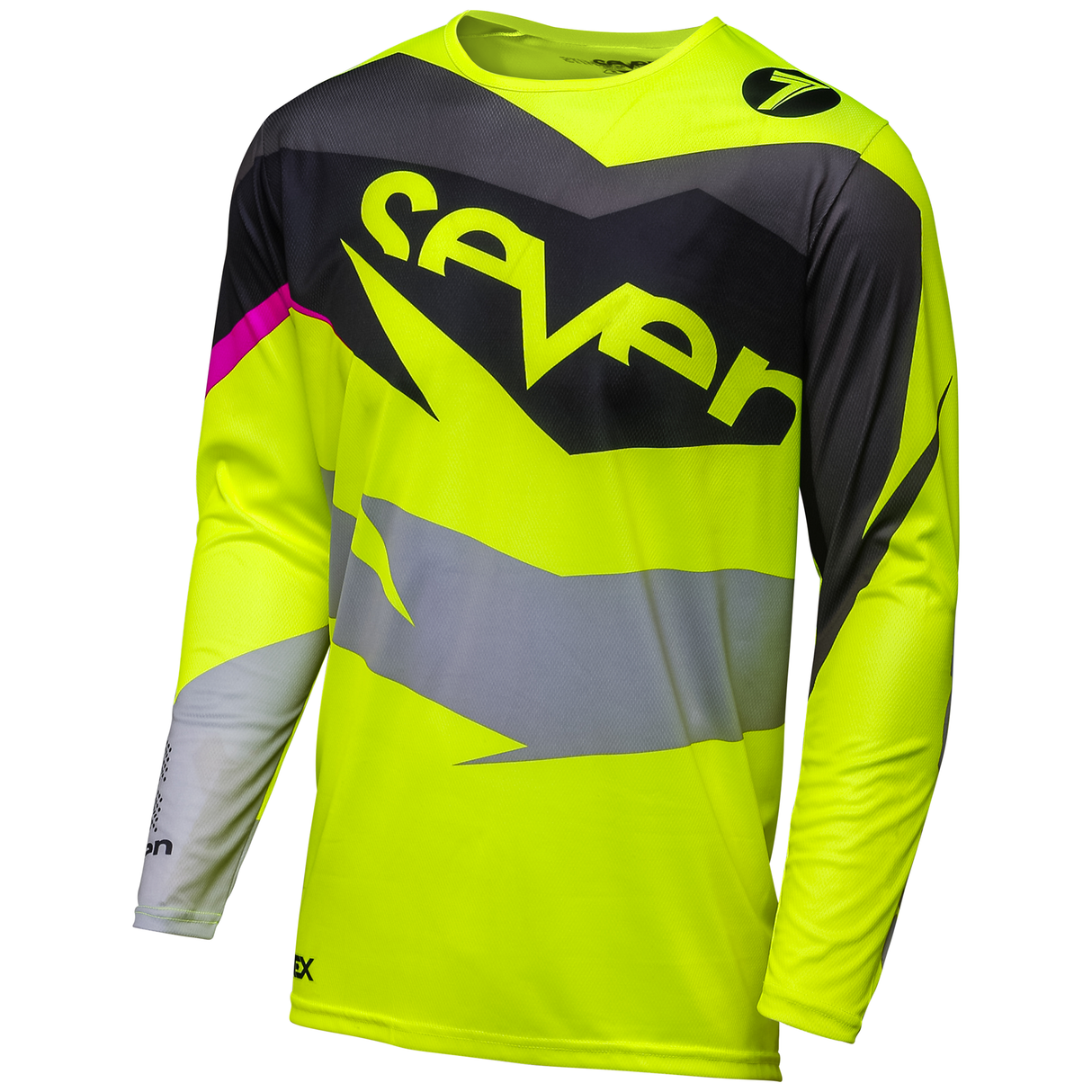 Seven MX 18.1 Annex Adult Ignite Jersey (Black/Flo Yellow)