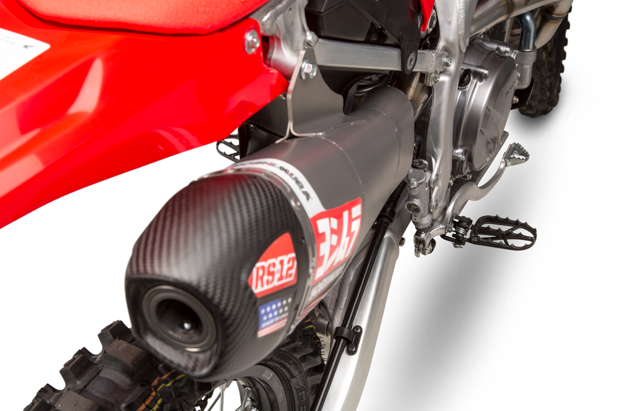 Yoshimura RS-12 Full Exhaust System (S.Steel/Alu/Carbon Cap) Honda CRF450R 21-24