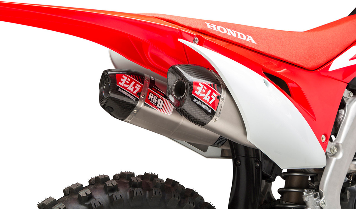 Yoshimura RS-9T Full Exhaust System (Stainless Steel/Aluminium/Carbon Cap) Honda CRF250R/RX 18-21