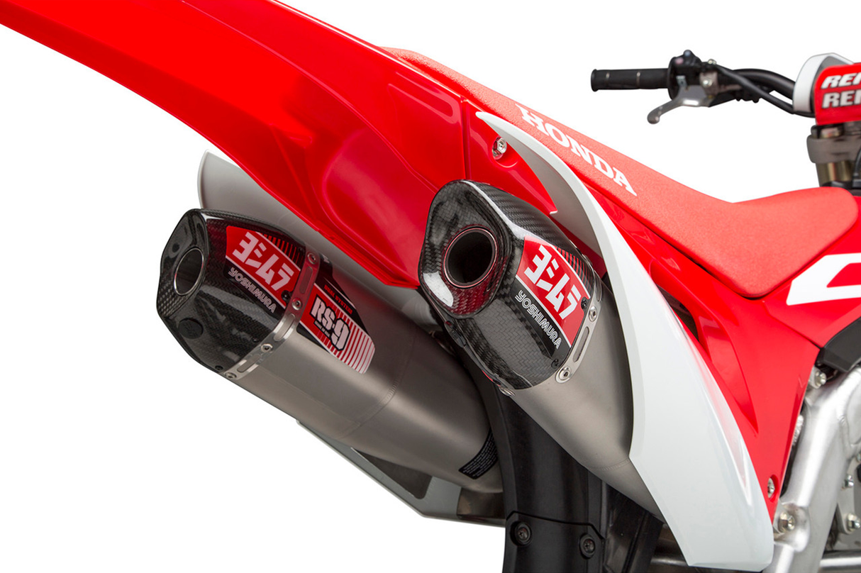 Yoshimura RS-9T Full Exhaust System (Stainless Steel/Aluminium/Carbon Cap) Honda CRF250R/RX 18-21