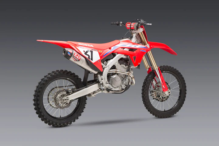 Yoshimura RS-12 Full Exhaust System (Stainless Steel/Stainless Steel/Carbon Cap) Honda CRF250R 22-23
