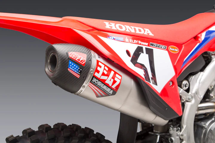 Yoshimura RS-12 Full Exhaust System (Stainless Steel/Stainless Steel/Carbon Cap) Honda CRF250R 22-23