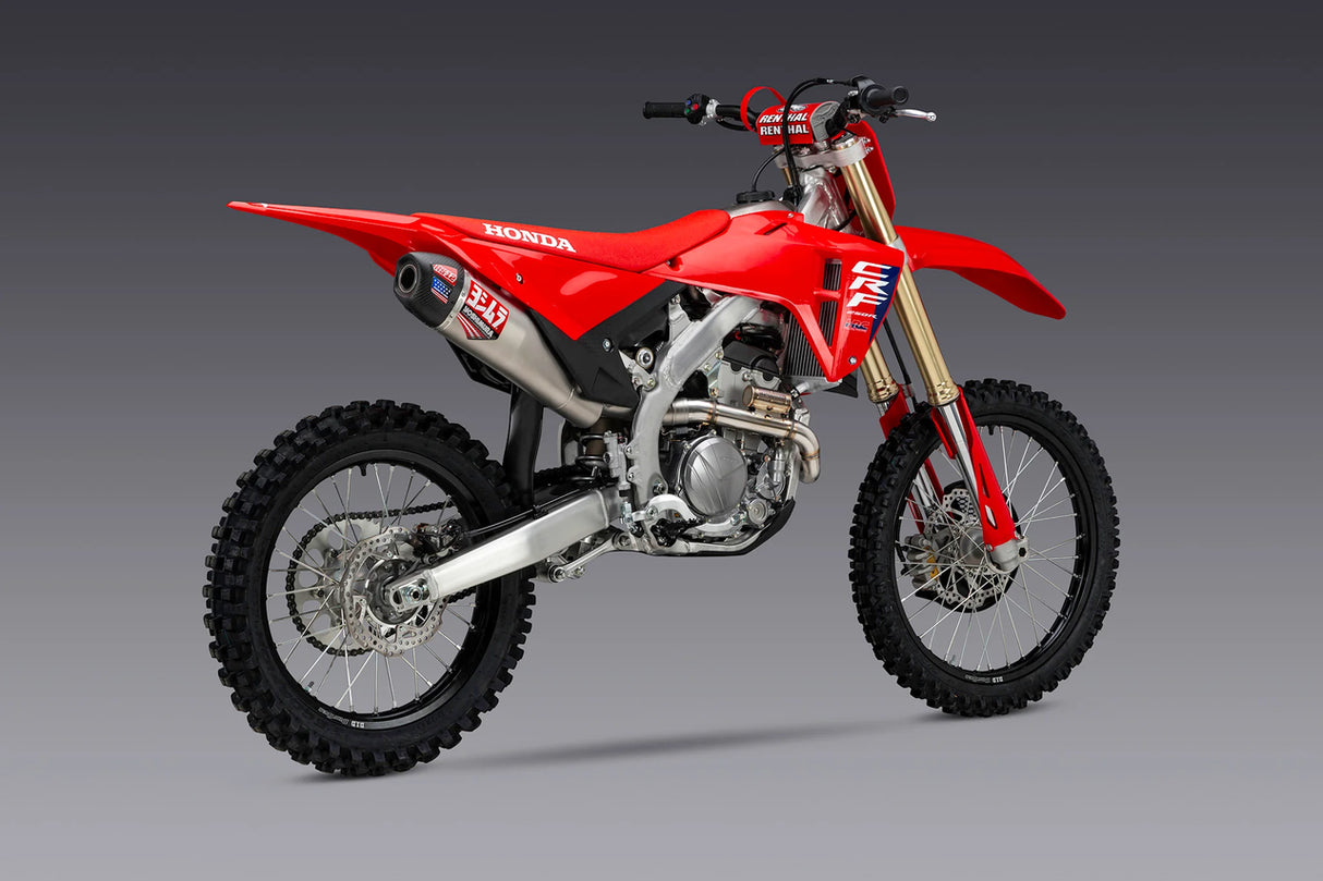 Yoshimura RS-12 Full Exhaust System (S. Steel/Carbon Cap) Honda CRF250R 2025-