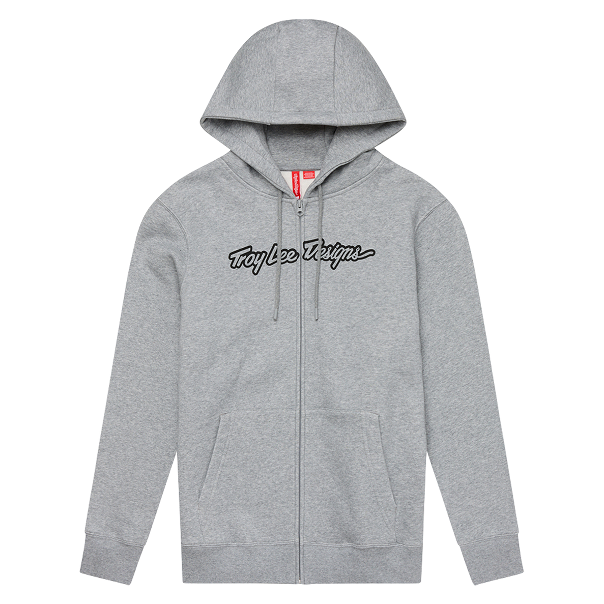 Troy Lee Designs Signature FZ Hoodie - Grey Heather