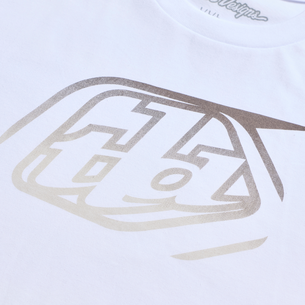 Short Sleeve Tee Badge - White