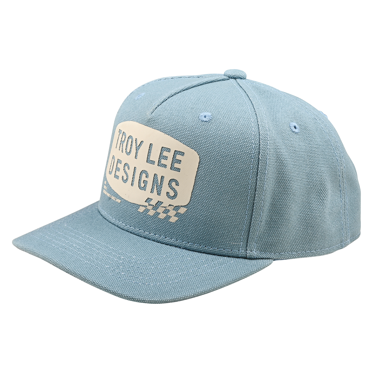 Troy Lee Designs Stamp Curved Snapback Cap - Smoke Blue