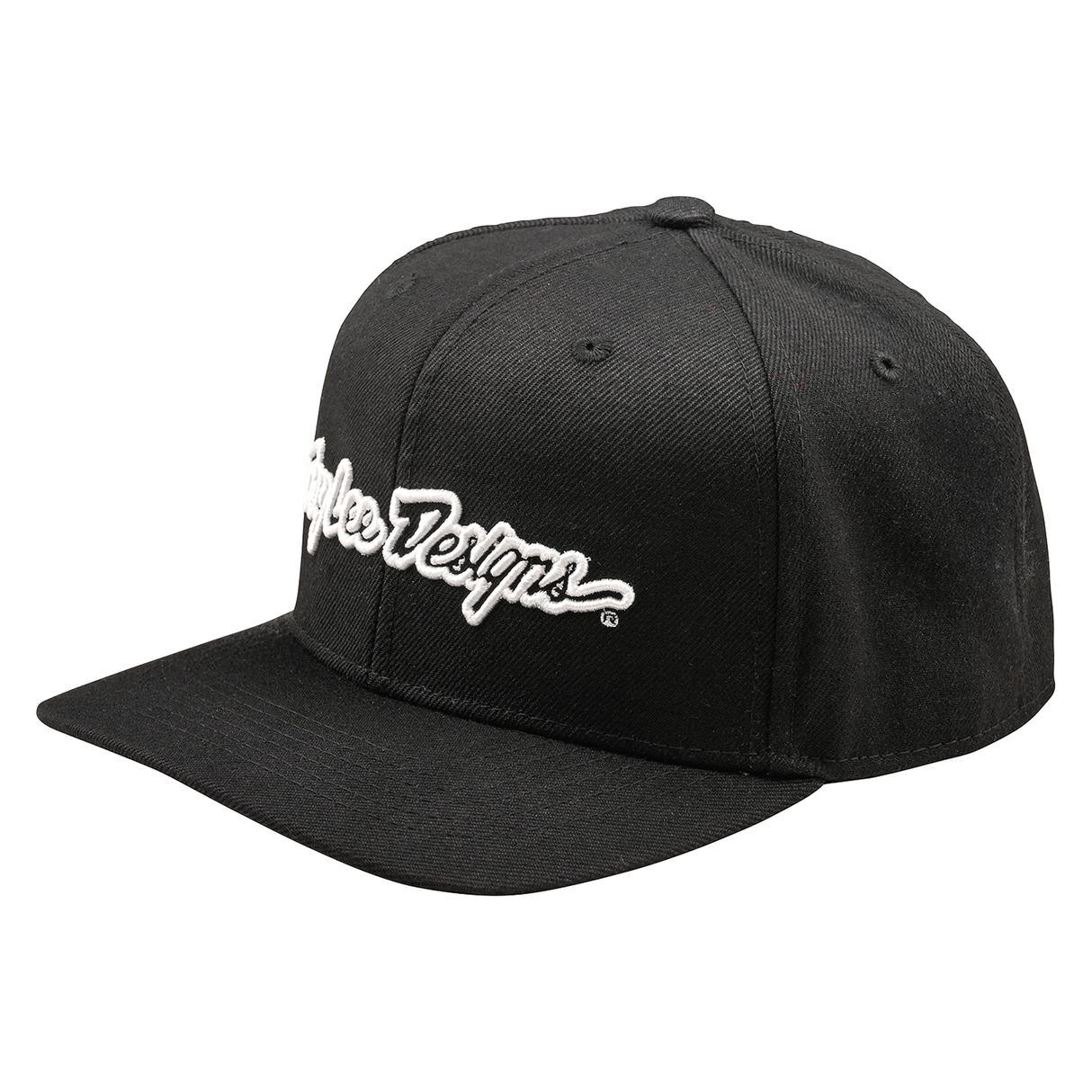 Troy Lee Designs Signature Curved Snapback Cap - Black