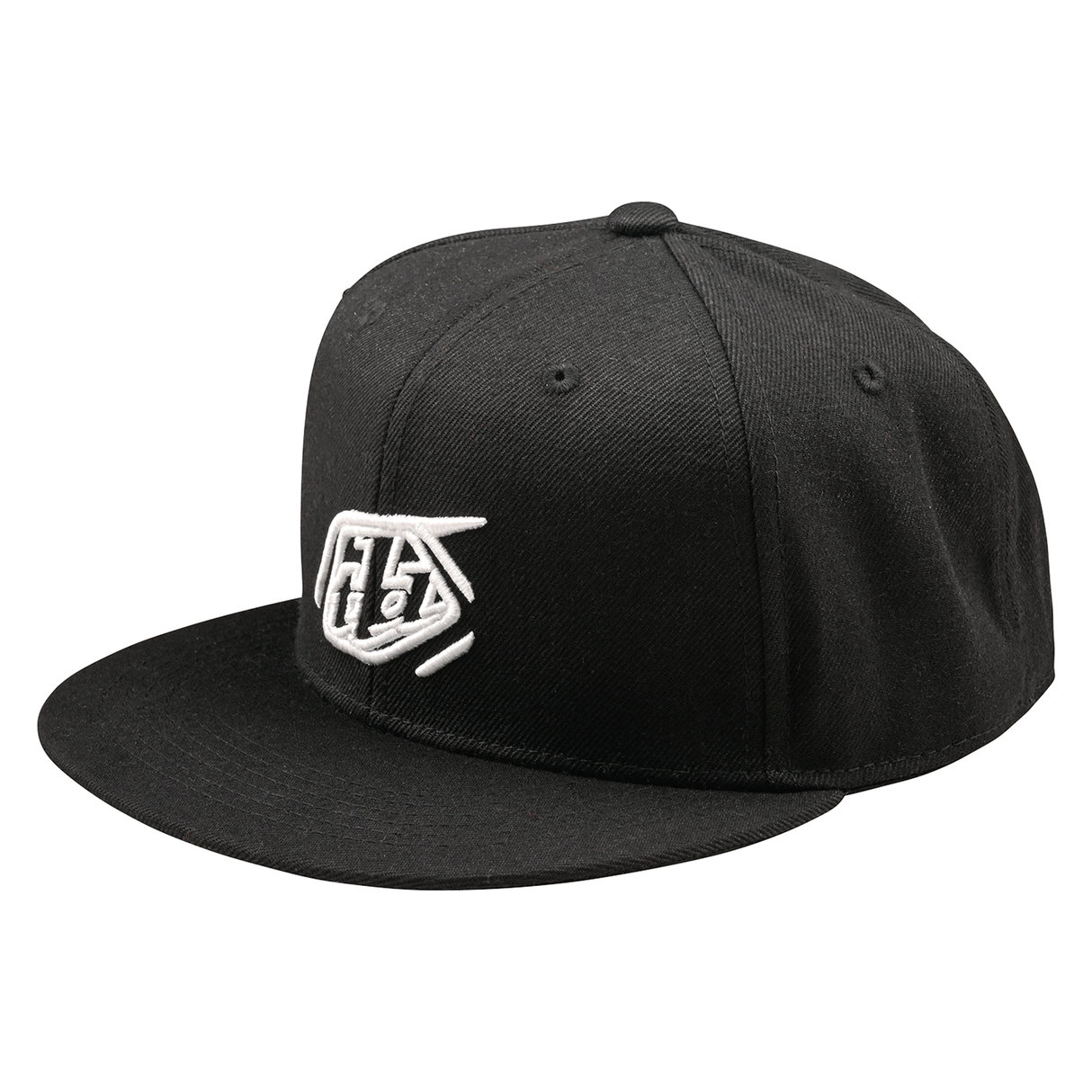 Troy Lee Designs Badge Flat Bill Snapback Cap - Black