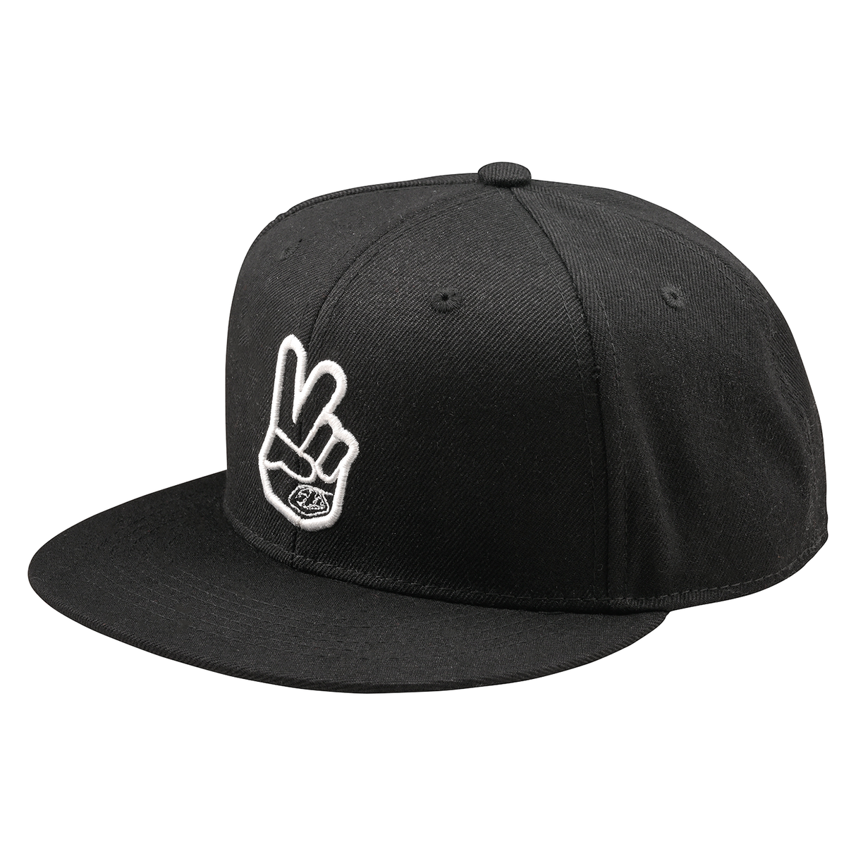 Troy Lee Designs Peace Flat Bill Snapback Cap - Black