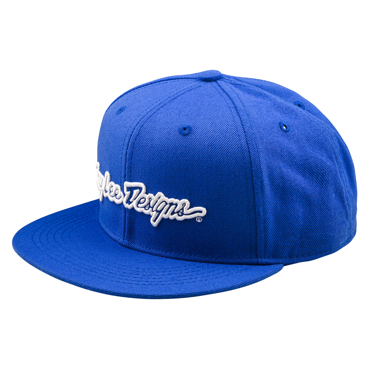 Troy Lee Designs Signature Flat Bill Snapback Cap - Blue