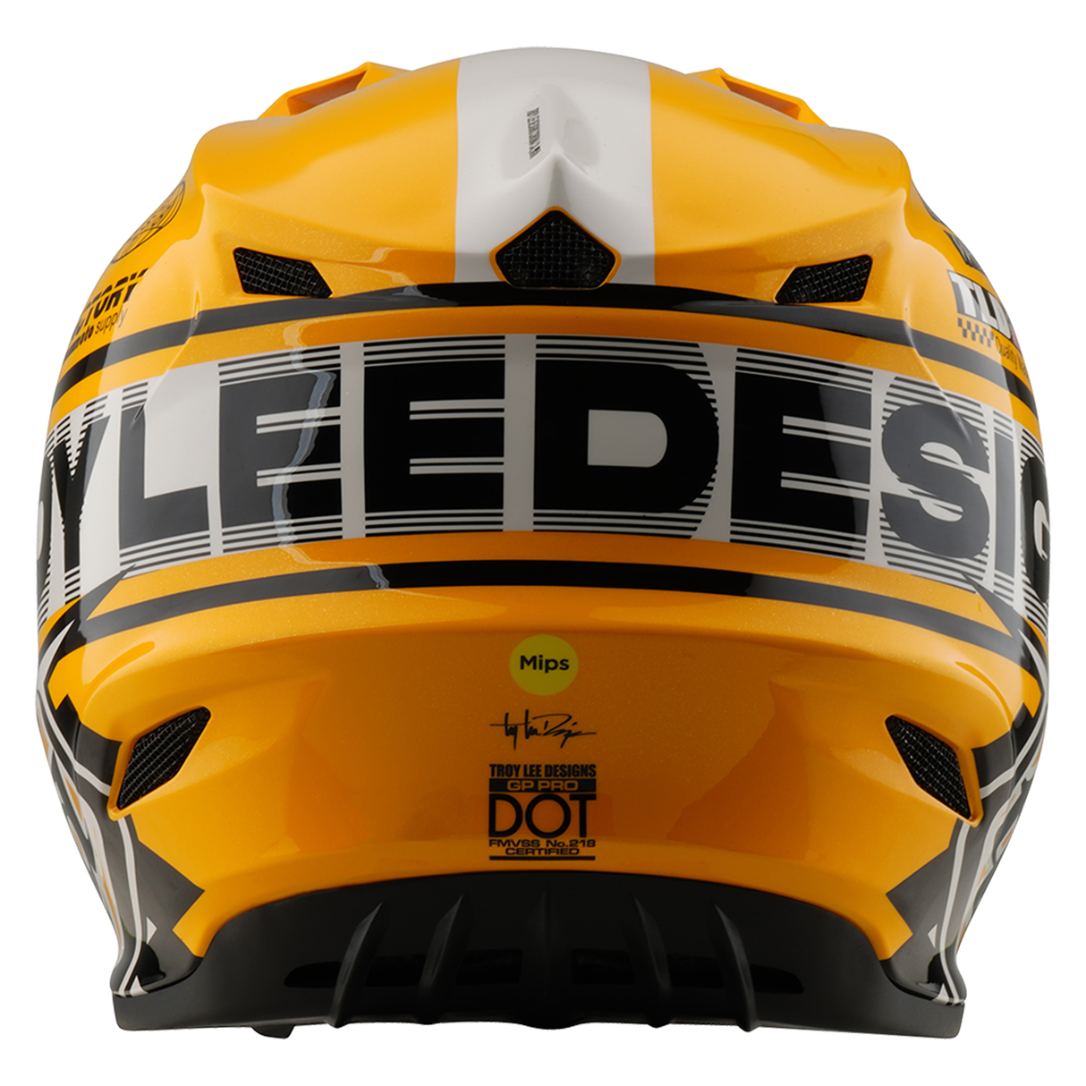 Troy Lee Designs GP PRO Fifty-50 Helmet - White /Gold