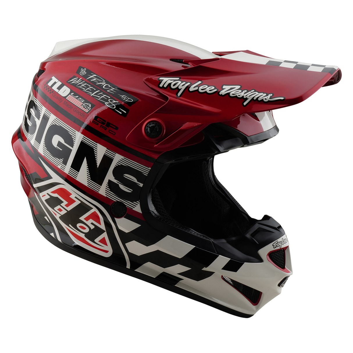 Troy Lee Designs GP PRO Fifty-50 Helmet - White / Red