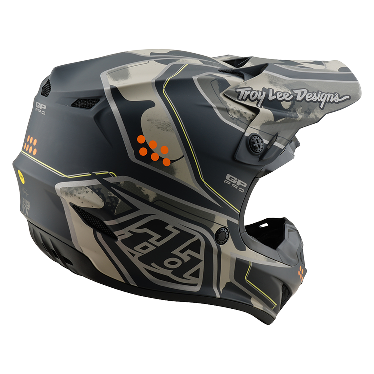 Troy Lee Designs GP PRO Trooper Helmet - Black / Caper