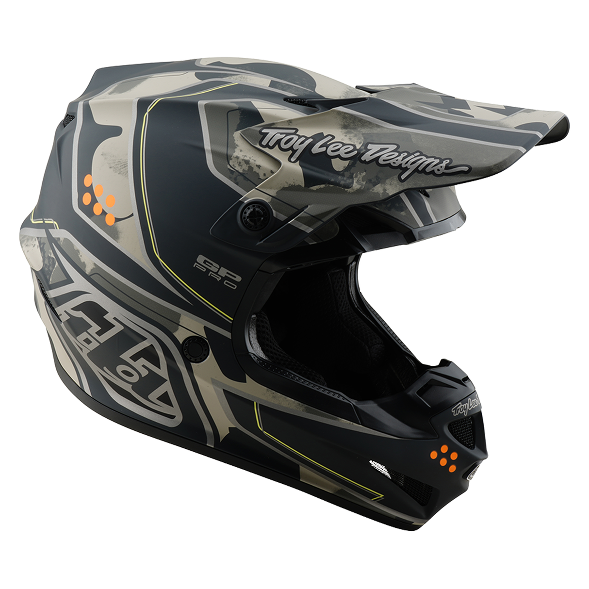 Troy Lee Designs GP PRO Trooper Helmet - Black / Caper