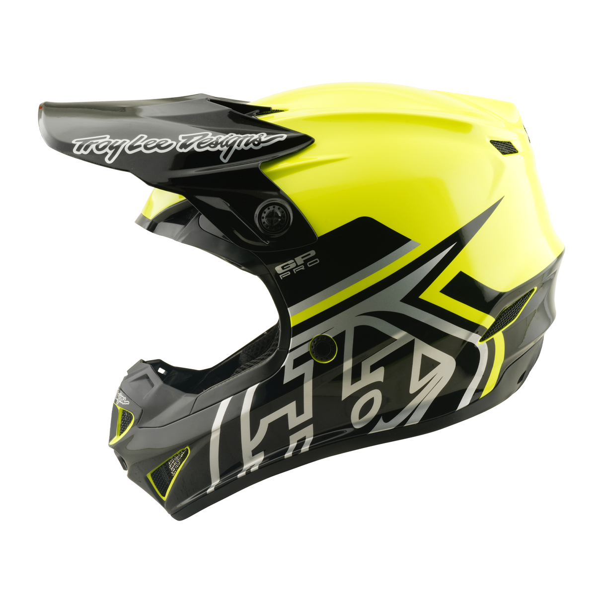 Youth GP PRO Helmet w/Mips Mono - Flo Yellow