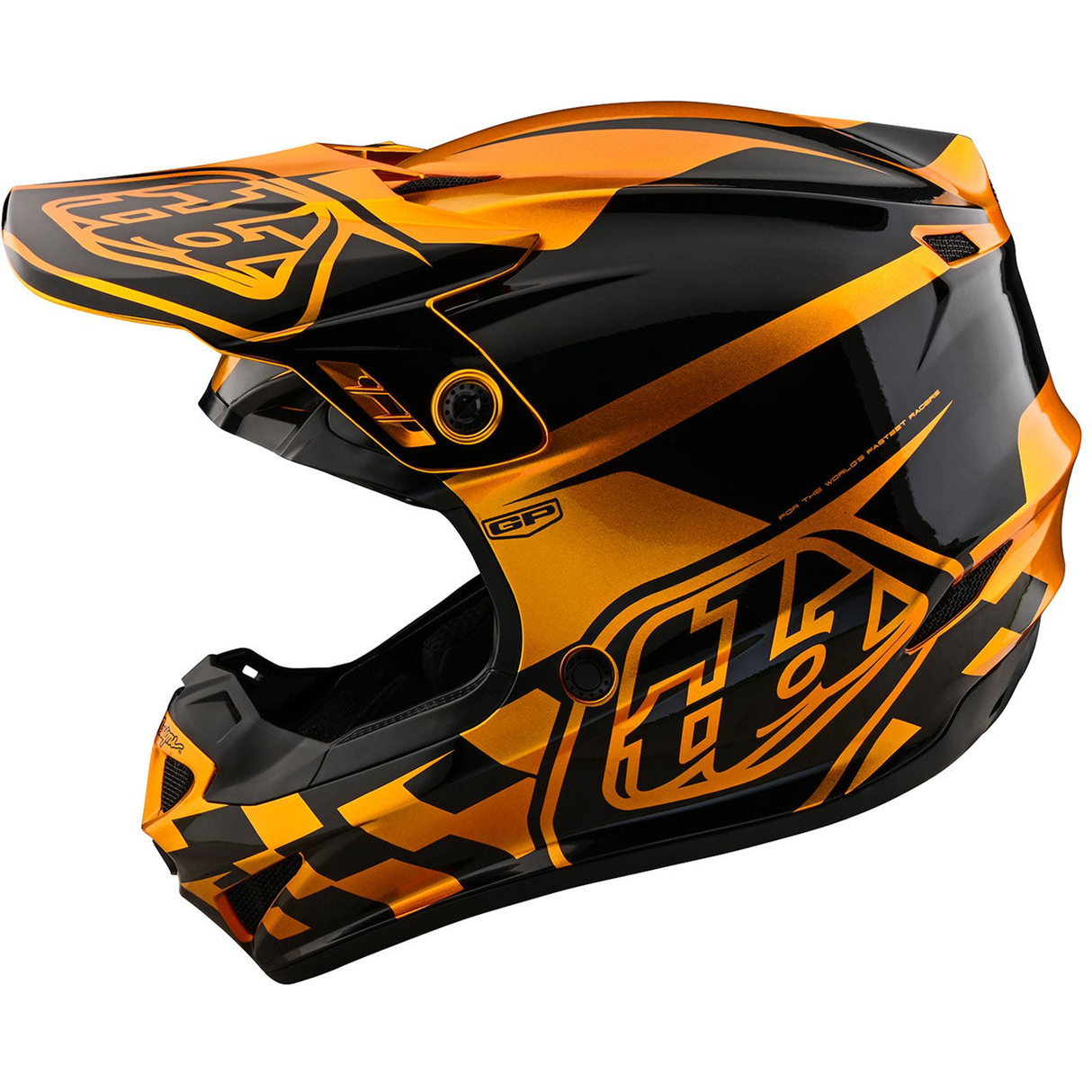 Troy Lee Designs GP Check Up Helmet Gold/Black