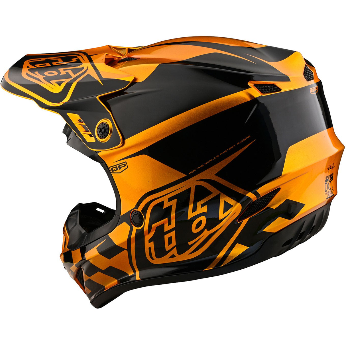 Troy Lee Designs GP Check Up Helmet Gold/Black