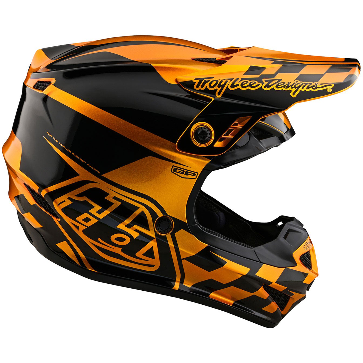 Troy Lee Designs GP Check Up Helmet Gold/Black