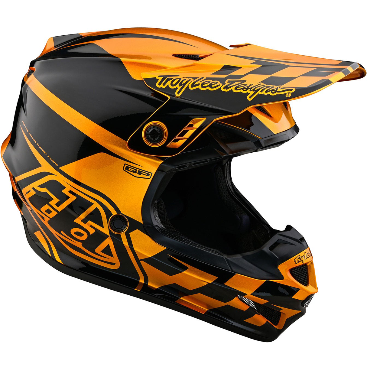 Troy Lee Designs GP Check Up Helmet Gold/Black