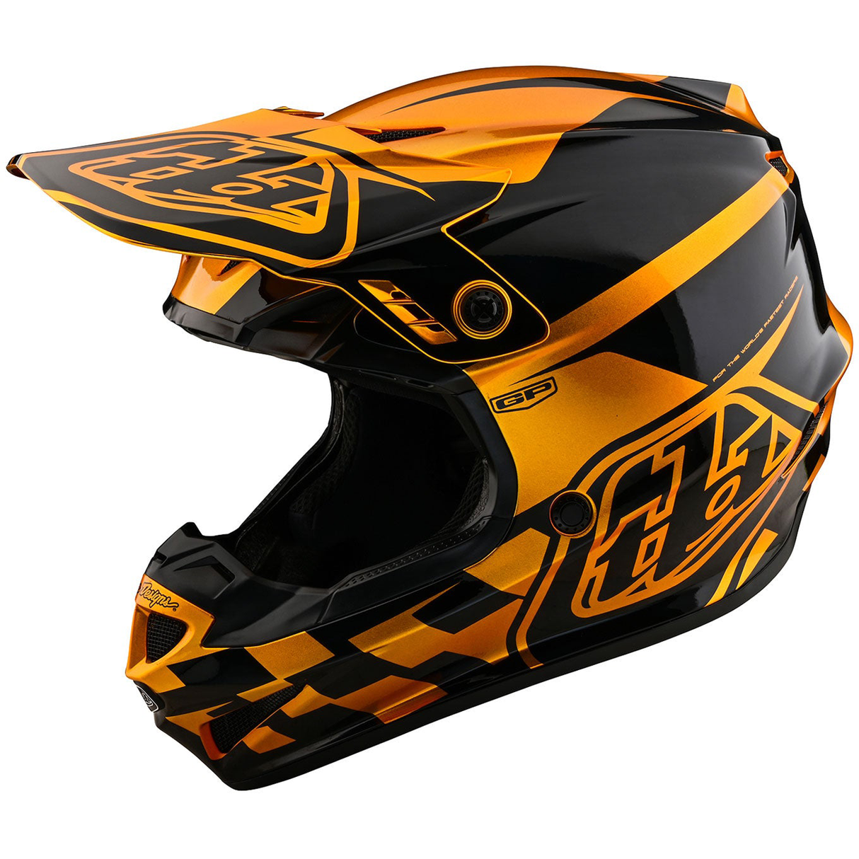 Troy Lee Designs GP Check Up Helmet Gold/Black
