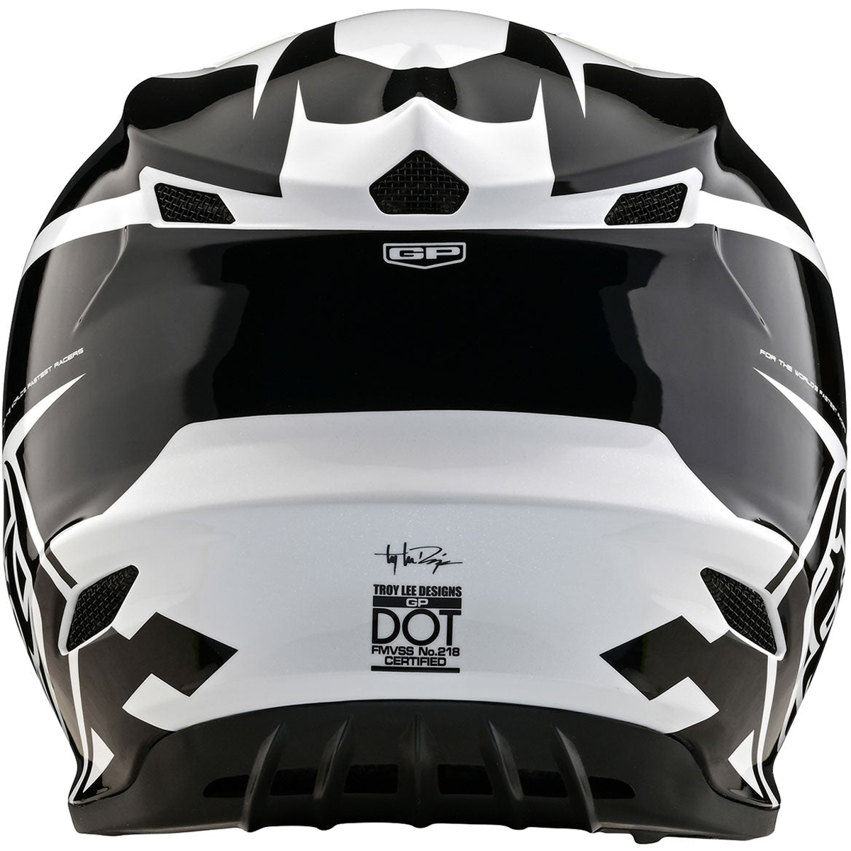 Troy Lee Designs GP Check Up Helmet White/Black