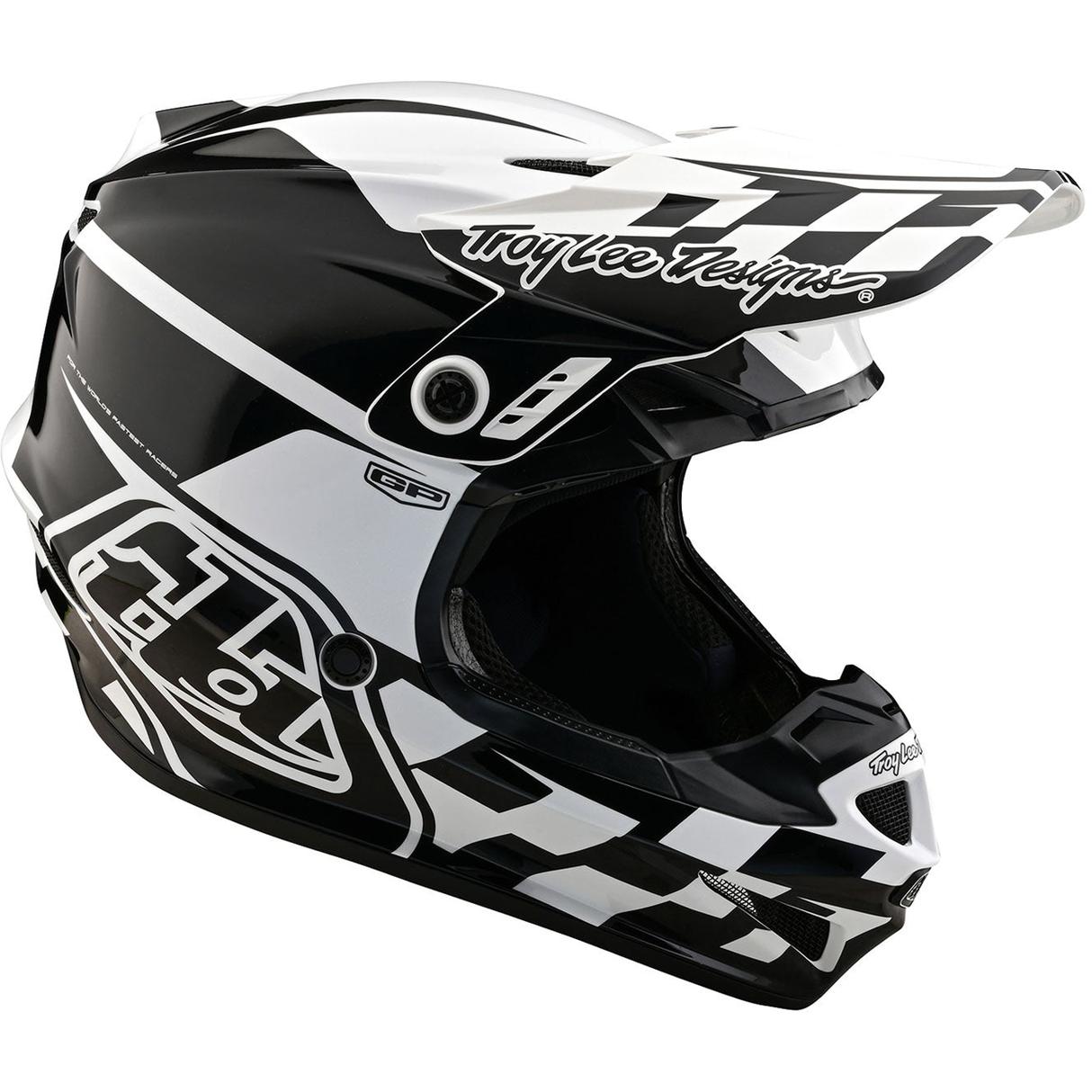 Troy Lee Designs GP Check Up Helmet White/Black