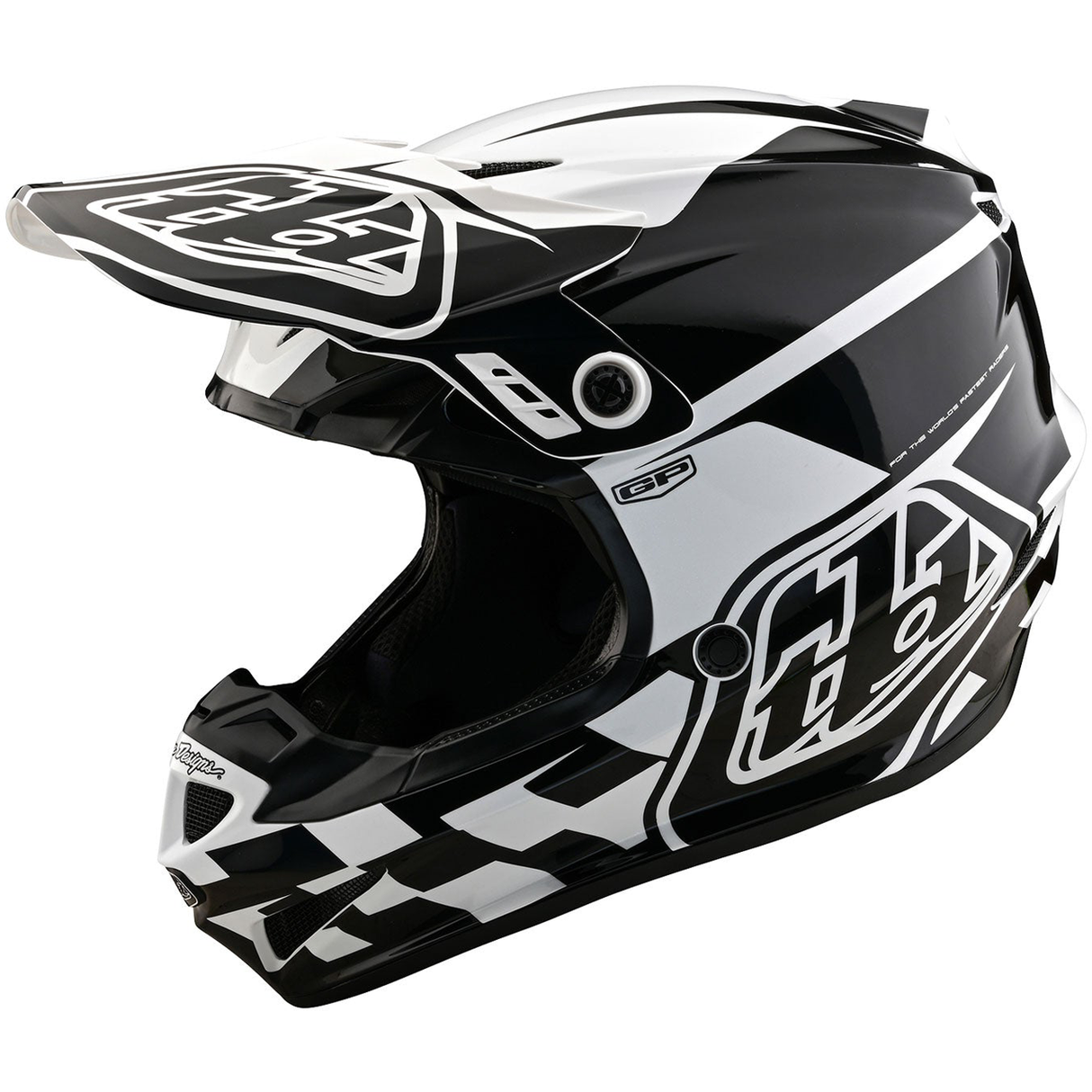Troy Lee Designs GP Check Up Helmet White/Black