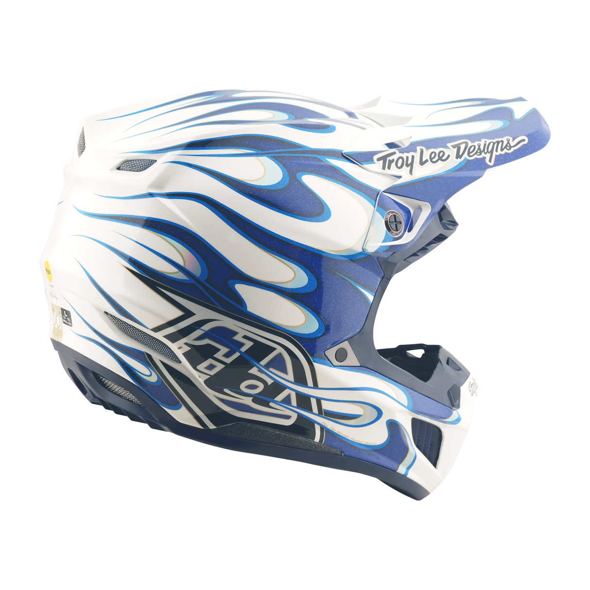 Troy Lee Designs SE5 Composite Torched Adult Helmet - Blue