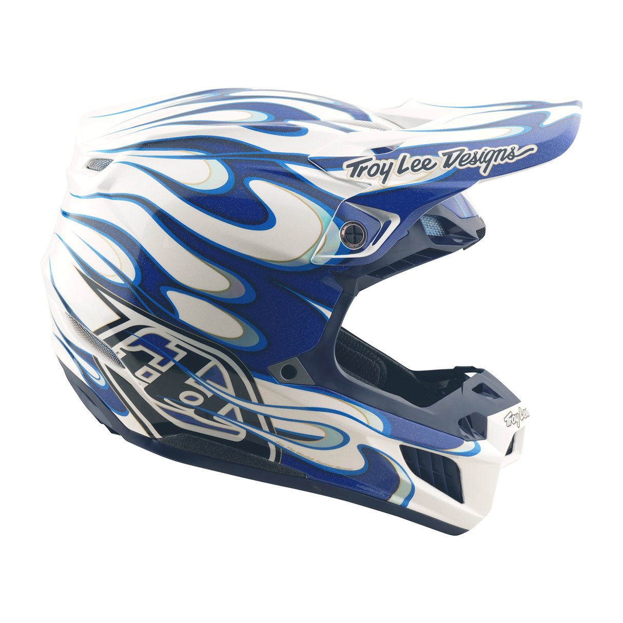 Troy Lee Designs SE5 Composite Torched Adult Helmet - Blue