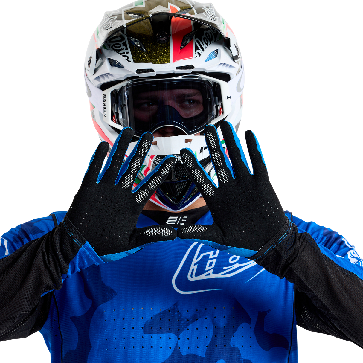 Troy Lee Designs AIR Blotted Gloves - Bright Blue