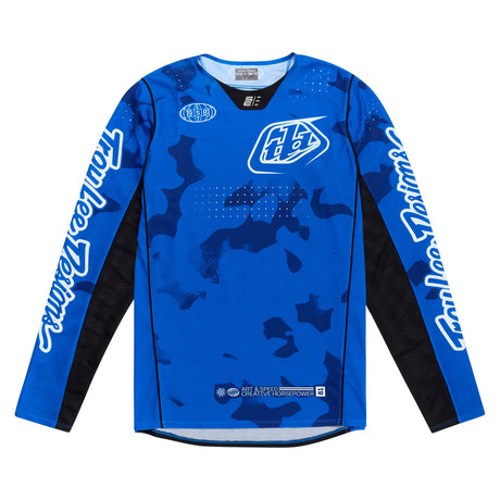 Troy Lee Designs SE PRO BLOTTED KIT COMBO - BRIGHT BLUE