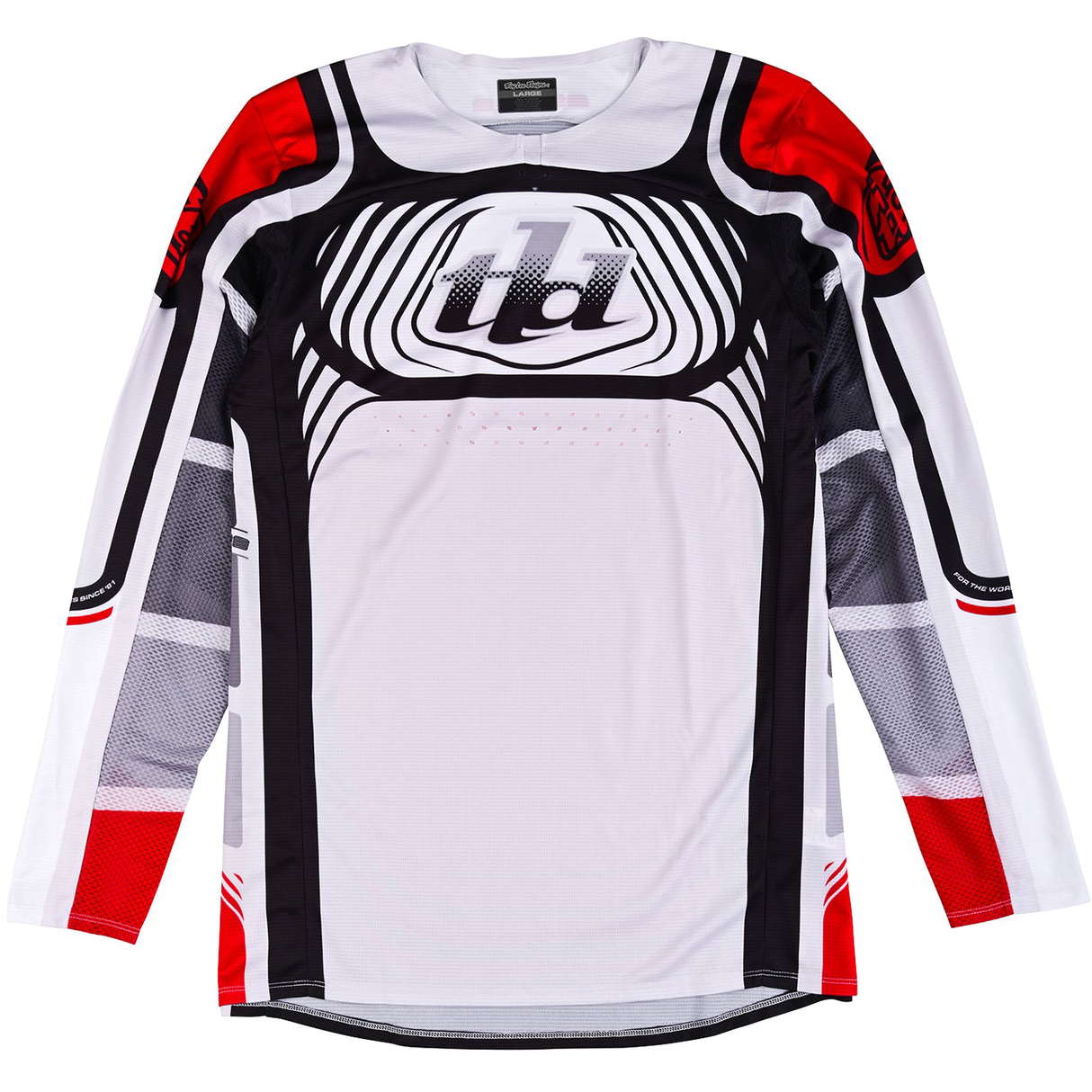 Troy Lee Designs SE Pro Jersey Wavez Off White Red