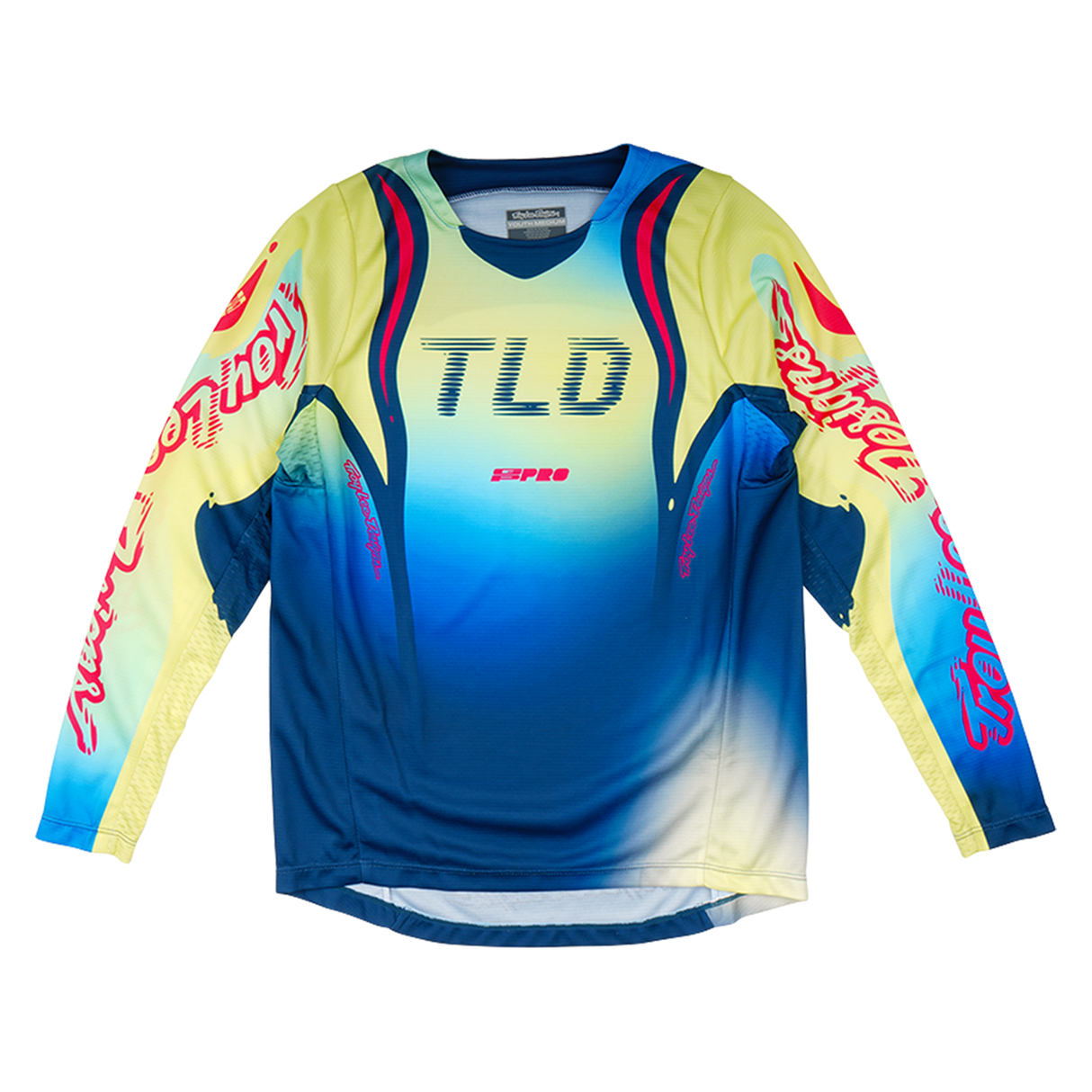 Troy Lee Designs GP PRO Youth Drip Jersey - Glo Yellow / Dark Navy