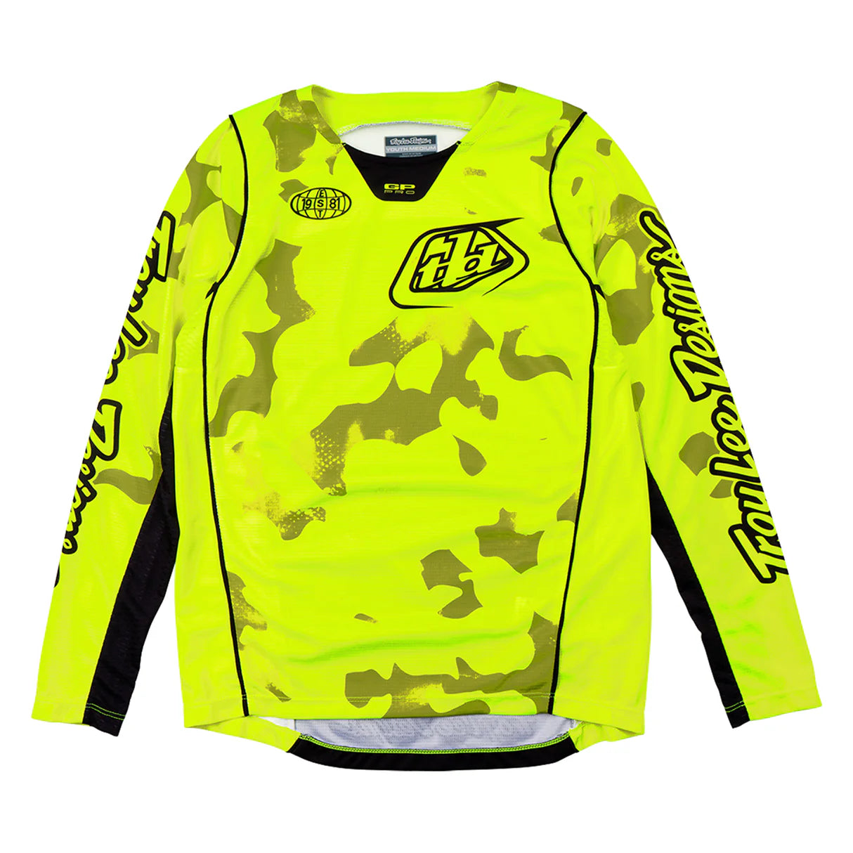 Troy Lee Designs GP PRO YOUTH BLOTTED KIT COMBO - FLO YELLOW