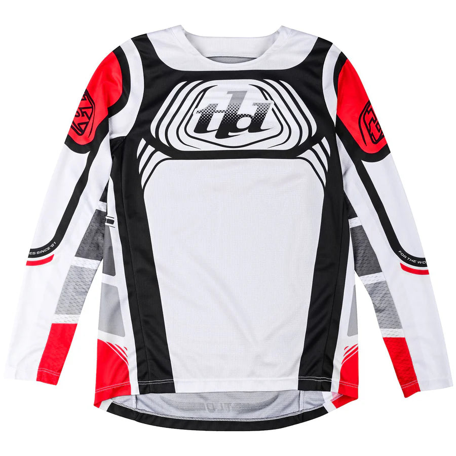 Troy Lee Designs Youth GP Pro Kit Combo Wavez Off White Red