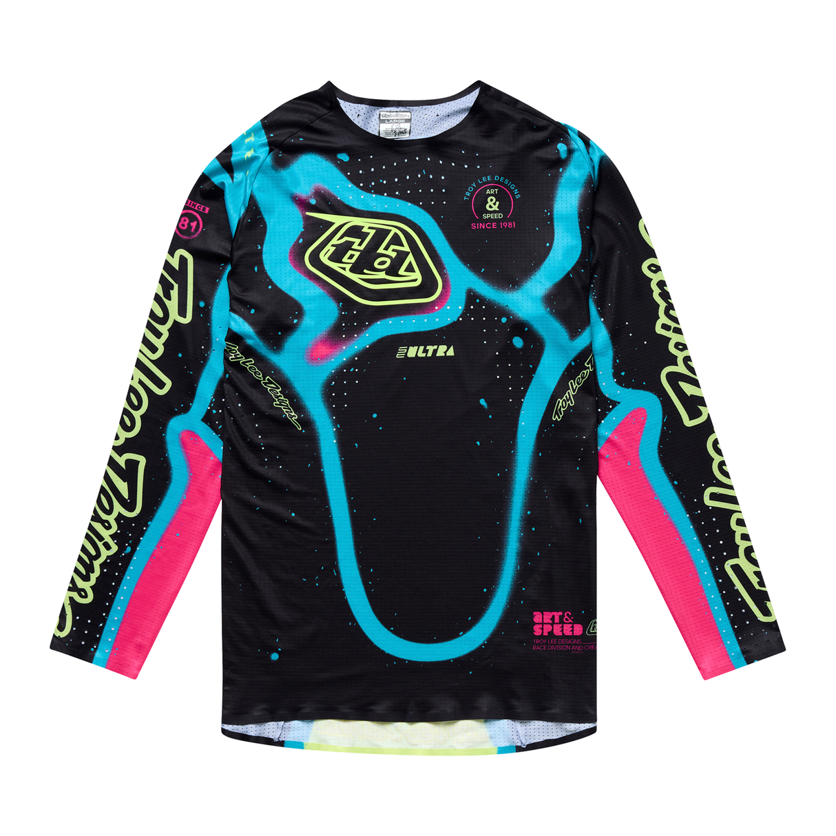 Troy Lee Designs GP Pro Youth Membrane Jersey - Black / Glo Yellow